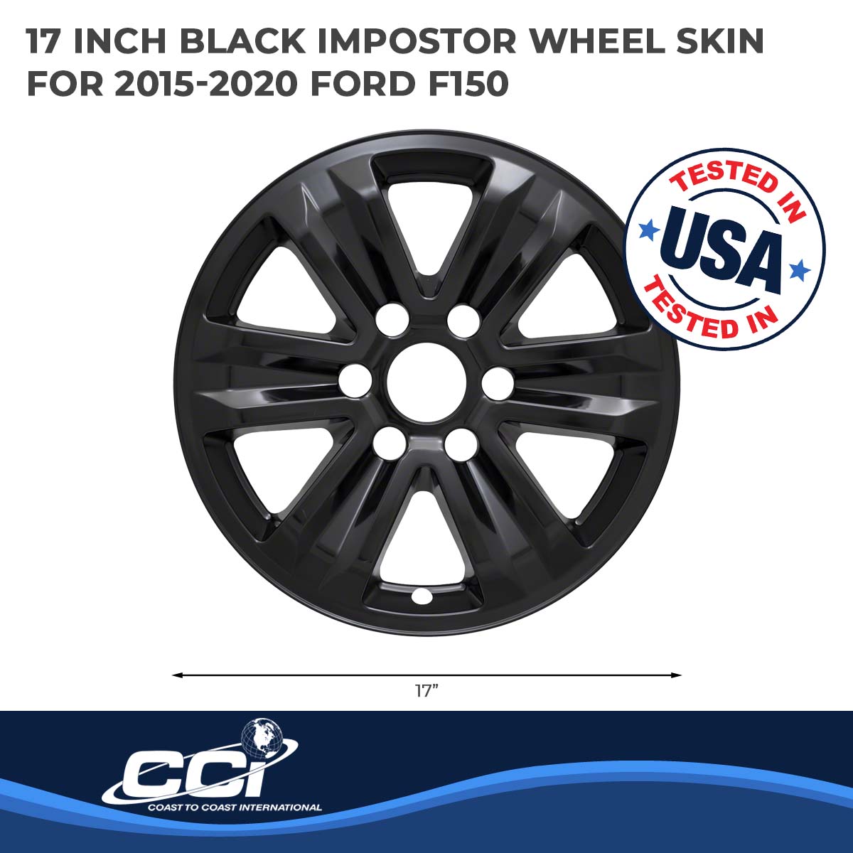 Coast2Coast Wheel Skins & Styled Wheel Covers IWCIMP387BLK product image 2