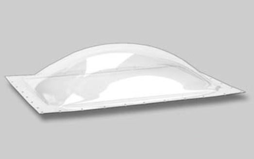 Specialty Recreation Skylight, 4-1/2 in High Bubble Type Dome, For 18 in Length x 15 in Width Opening, 21-1/2 in Length x 18 in Width Flange - SL1518C