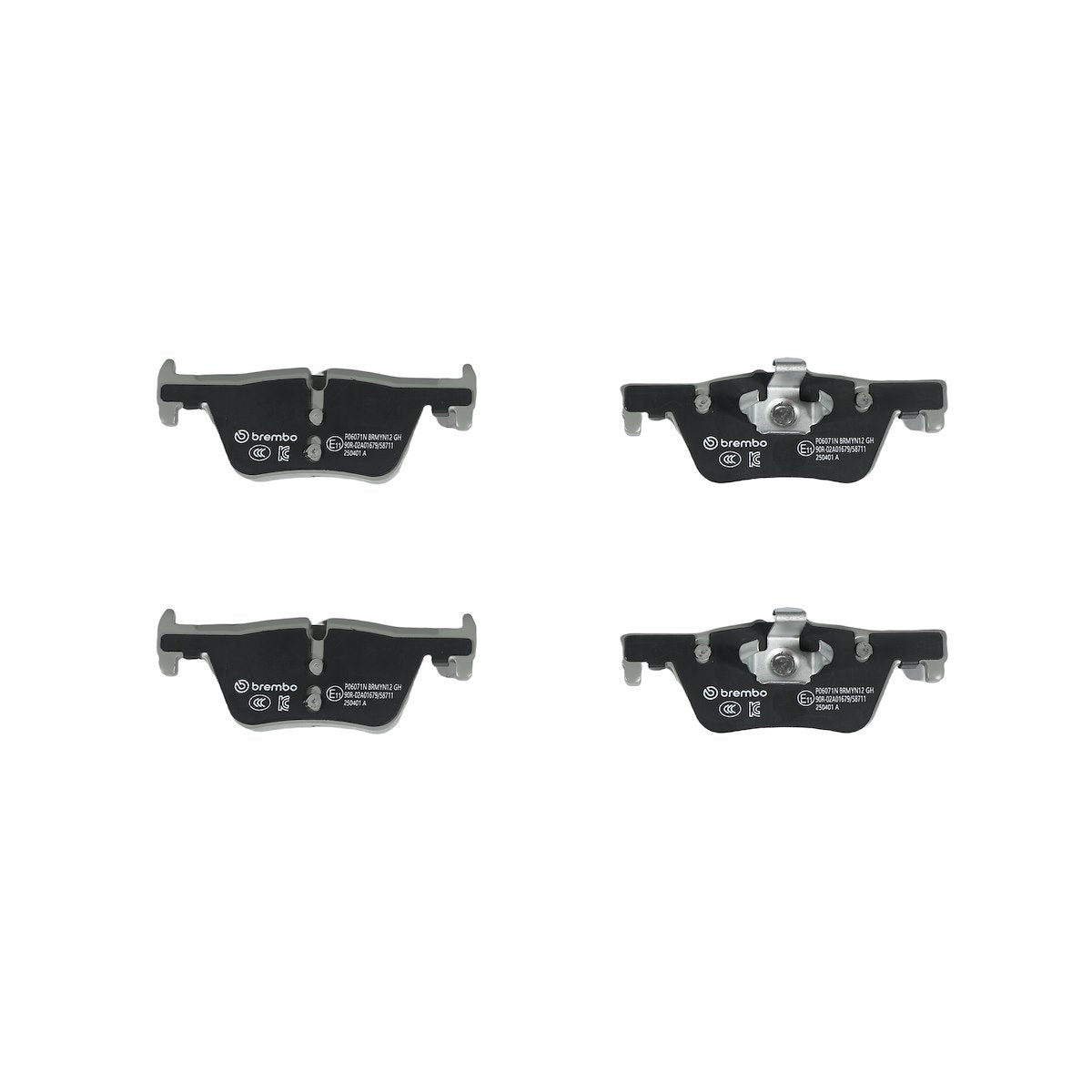 Brembo Brake Pad, FMSI Number D1613-8826, Ceramic, Set Of 4 - P06071N