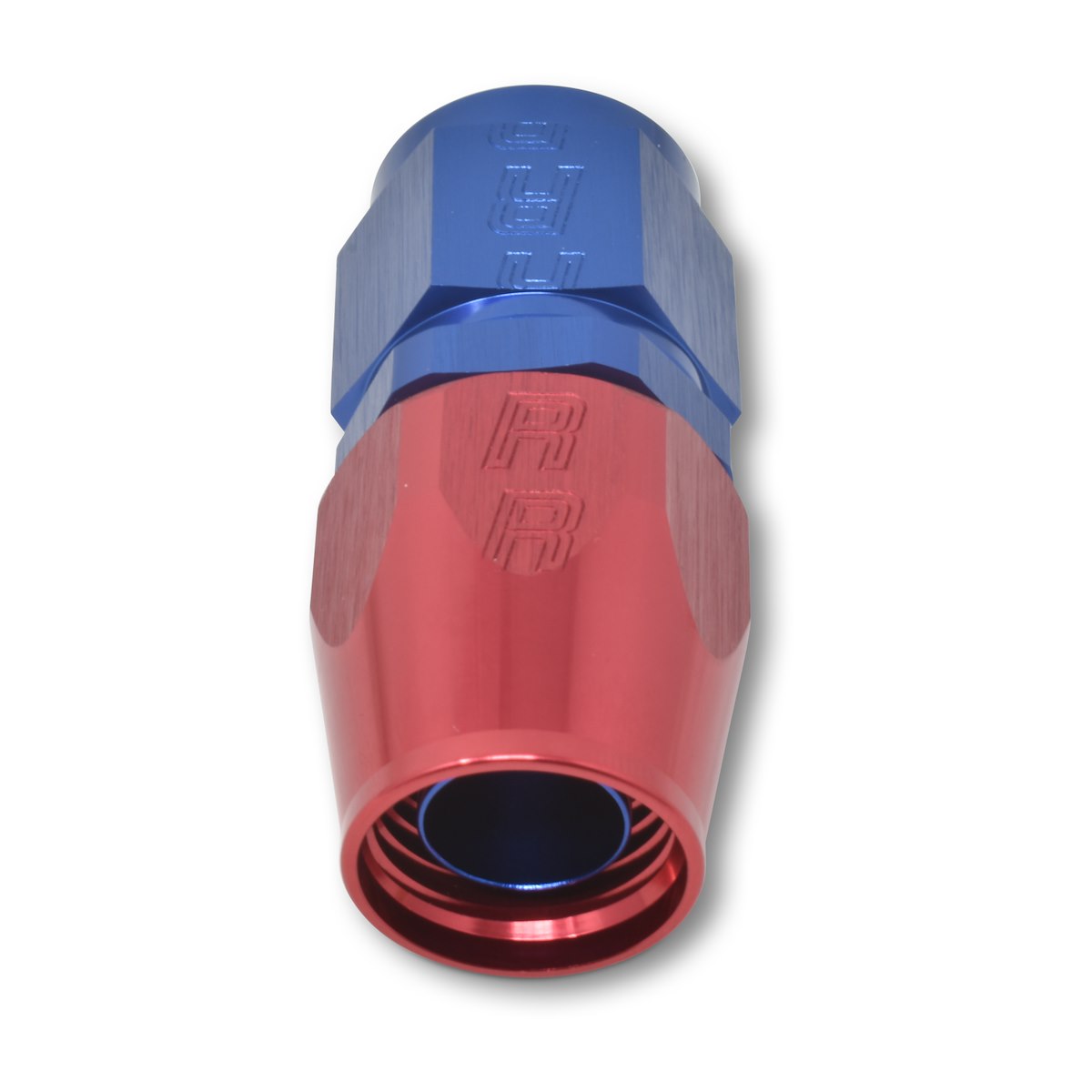 Russell Automotive Hose End Fitting, -8 AN Hose, -8 AN Outlet, Red/Blue - 610030