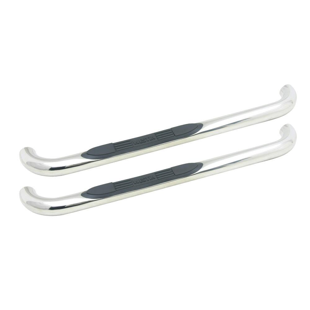 Westin Nerf Bar, E-Series, 3 in Round Bent, Stainless Steel - 23-1320
