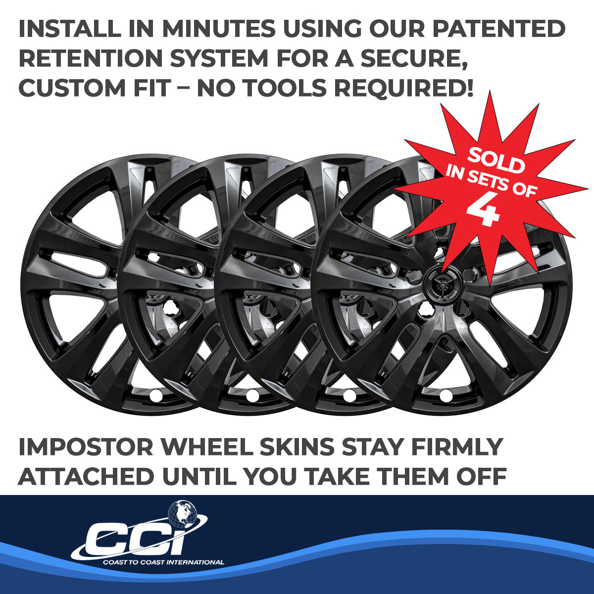 Coast2Coast Wheel Skins & Styled Wheel Covers IWCIMP441BLK product image 5
