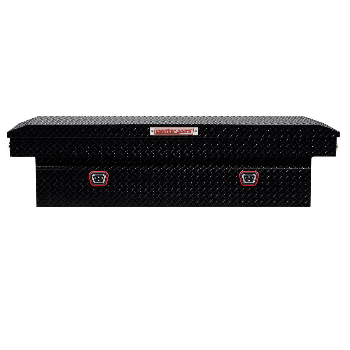Weather Guard Tool Box, Gloss Black, Aluminum, 20 in Length x 72 in Width x 18 in Height - 127-5-04