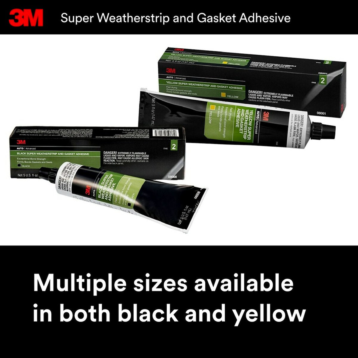 3M Adhesive Sealant, 2 Fluid oz Tube - 08581