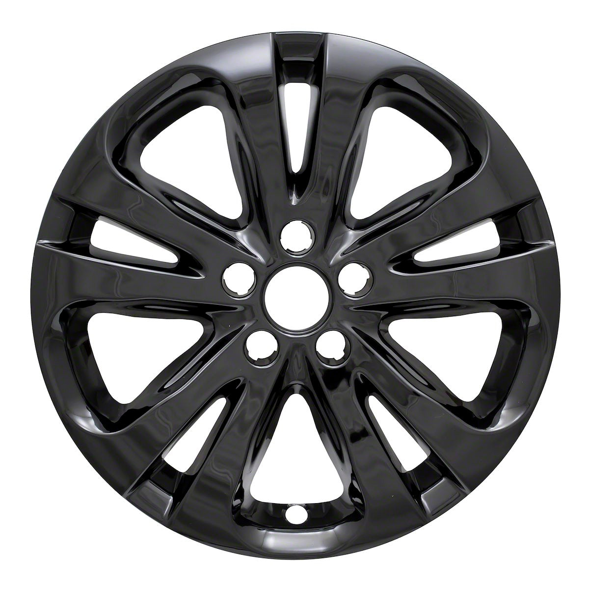 Coast2Coast Wheel Skin, 17 in, 5 Split Spokes, Gloss Black, Set Of 4 - IWCIMP388BLK