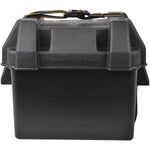 Attwood Marine Battery Box, For Use With U1 Series Batteries, Black, With 40 in Length Battery Hold-Down Strap - 9082-1
