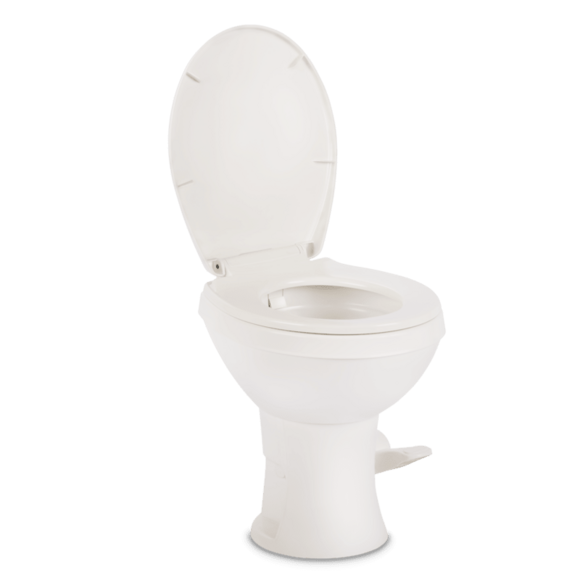 Dometic Toilet, 400 Series, Round Seat With 18 in Seat Height, White - 9610008275