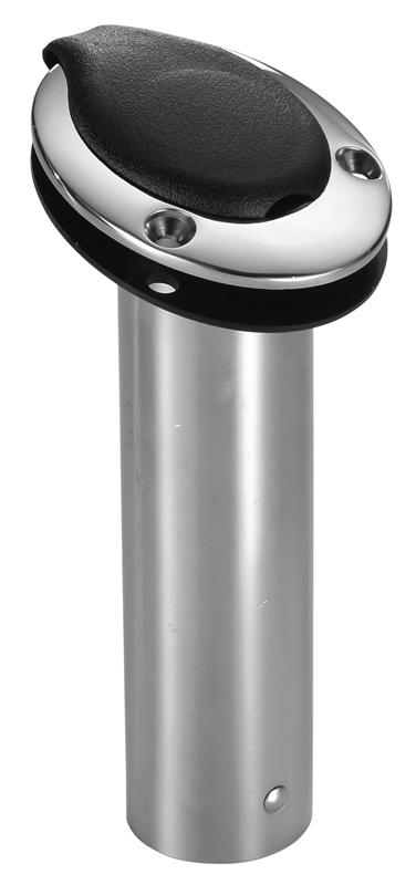 Attwood Marine Fishing Rod Holder Cap, Standard Series, For Use With 15 degree Configuration Fishing Rod Holder, Black - 1477-1
