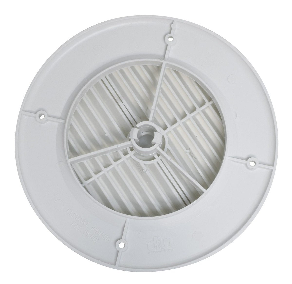 Valterra Heating/Cooling Register, Louvered, 4 in Diameter, 360 degree Rotation - A10-3355VP