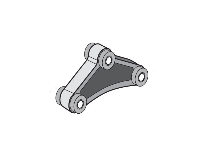 Dexter Axle Leaf Spring Equalizer, 2.88 in Height, 8000 lb Load Capacity Axles, Fits 35 in Axle Spacing - 013-122-02