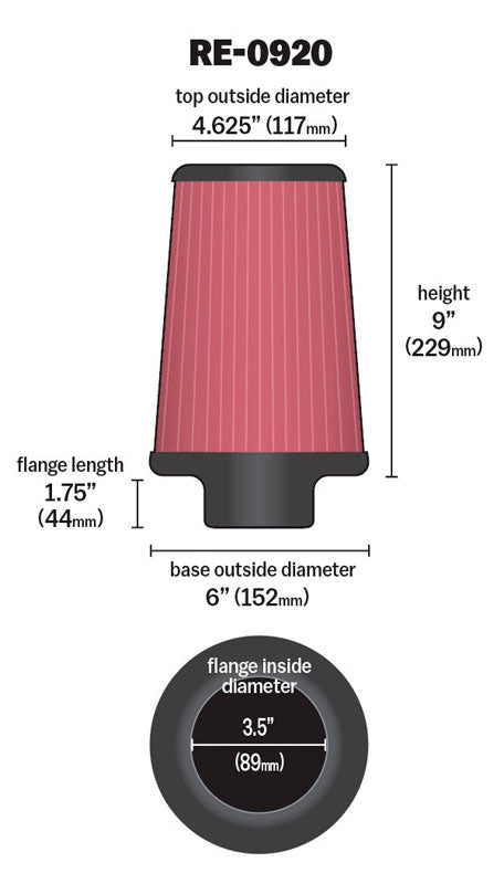 K&N Air Filter Elements RE-0920 product image 5