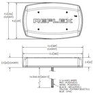 Ecco Electronic Warning Light, 15 in Length x 9 in Width x 2-1/2 in Height, Reflective And TIR Optic LED Module, Amber/Clear LED - 5590CAC
