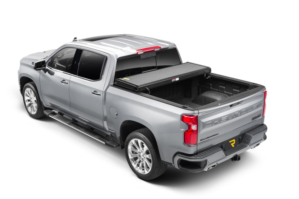 Extang Tonneau Cover, 2 Folds/3 Panels, Textured Black, 1 in Thick EnduraShield Panels With Aircraft-Grade Aluminum Frame - 88653