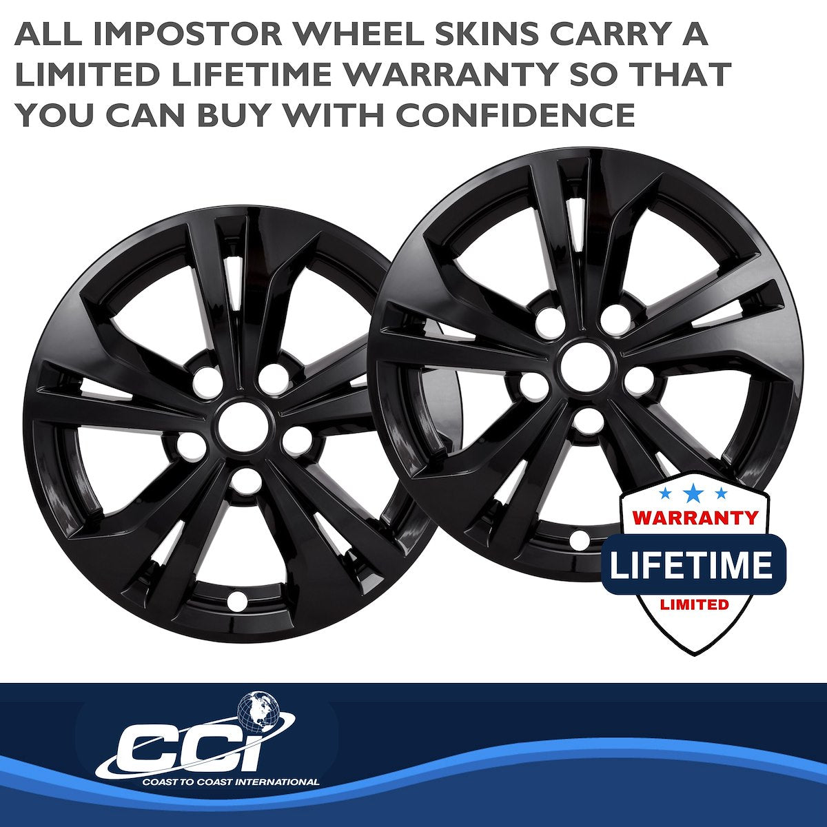 Coast2Coast Wheel Skins & Styled Wheel Covers IWCIMP487BLK product image 4