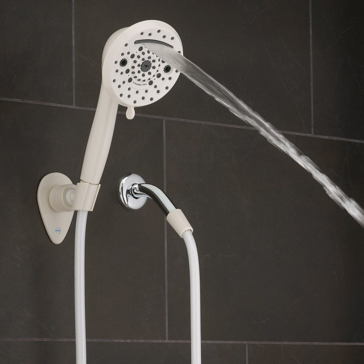 Oxygenics/ ETL Shower Head, Hand Held With 72 in Hose, With 10 Function Spray Settings, 5 in Outer Diameter - 51799