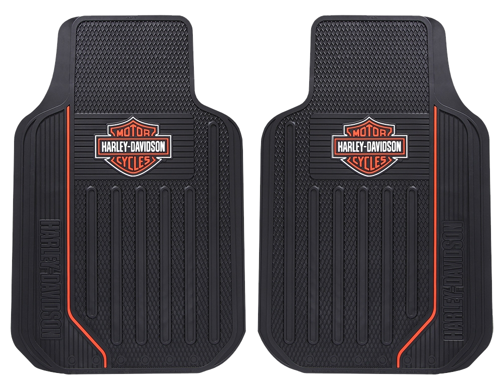 Plasticolor Floor Mat, Elite Series, Black/White, 2 Piece - 001653R01