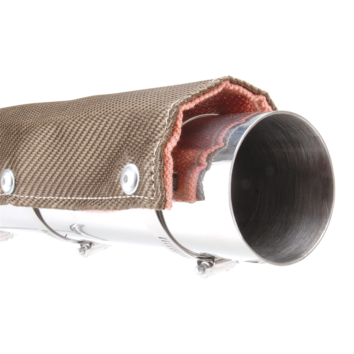 Design Engineering Exhaust Pipe Heat Shield, Fits Up To 3 in Outside Diameter Tubing, 24 in Length x 6 in Width - 10451