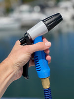HOSECOIL Boat Washdown Hose Nozzle, 3/4 in Garden Hose Thread Connection, Blue/Gray/Black - WN510