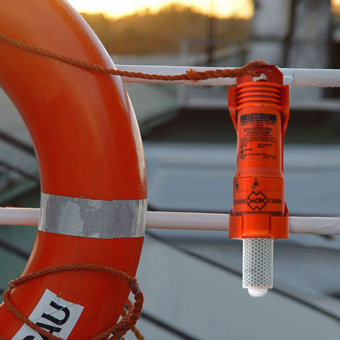 ACR Electronics Man Overboard Locator, SM-3, Life Buoy LED Flash Light, 2.2 in Diameter x 9.9 in Length - 3947