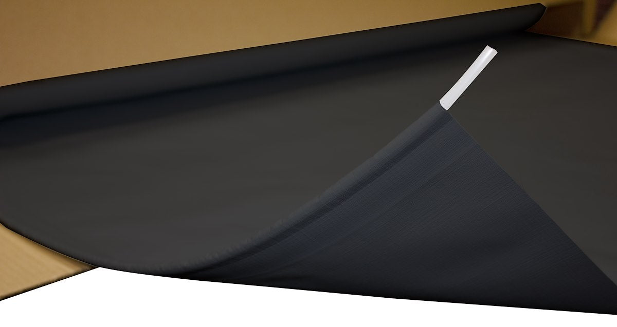 Velarium Awning Fabric, 200 in Length Roll x 47 in Width, Black - VSTF20000