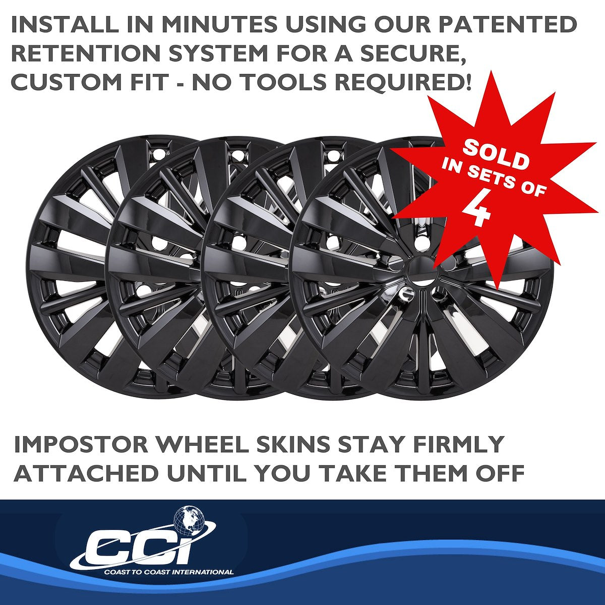 Coast2Coast Wheel Skins & Styled Wheel Covers IWCIMP501BLK product image 5