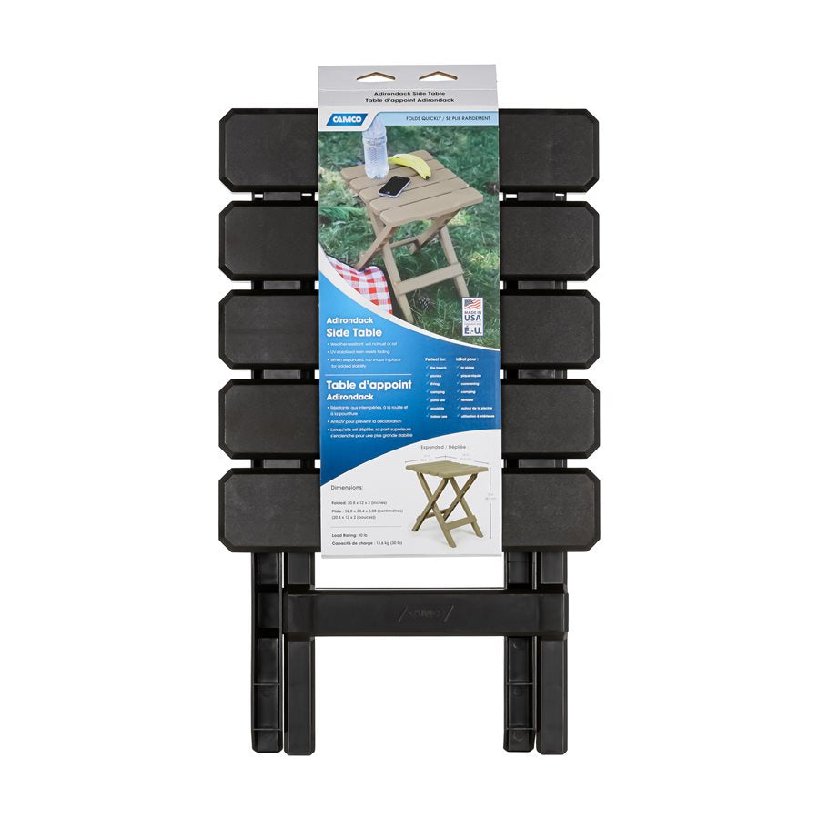 Camco Table, 12 in Length x 14 in Width x 15 in Height, 30 lb Weight Capacity - 51882