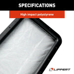 Lippert Entry Door Window Frame, 12 in Width x 21 in Height, Black - 363370