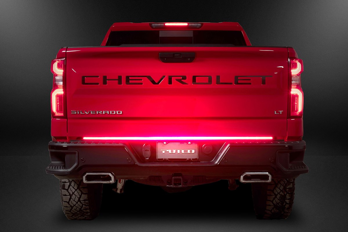 Putco Tailgate Light, 60 in Flexible Light Bar, Red Brake/Red Running/Red Turn Signals/White Reverse, LED Bulb - 9203060-25