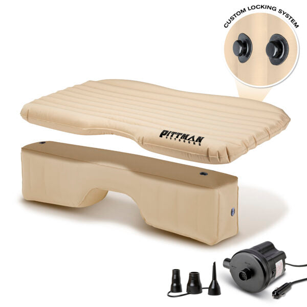 AirBedz by Pittman Outdoors Rear Seat Air Mattress, 60 in Length x 35-1/2 in Width x 17-1/2 in Height Inflated - PPI-TAN_TRKMAT