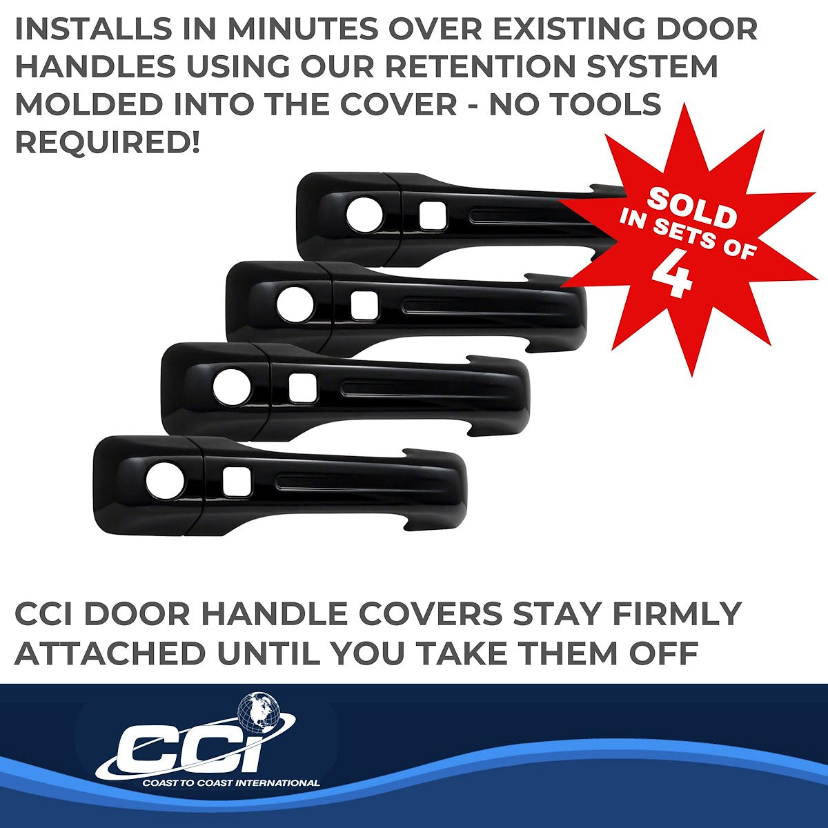 Coast2Coast Door Handle Covers CCIDH68579SBK product image 3