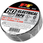 Performance Tool Electrical Tape, 3/4 in Width x 60 ft Length, Black - W502