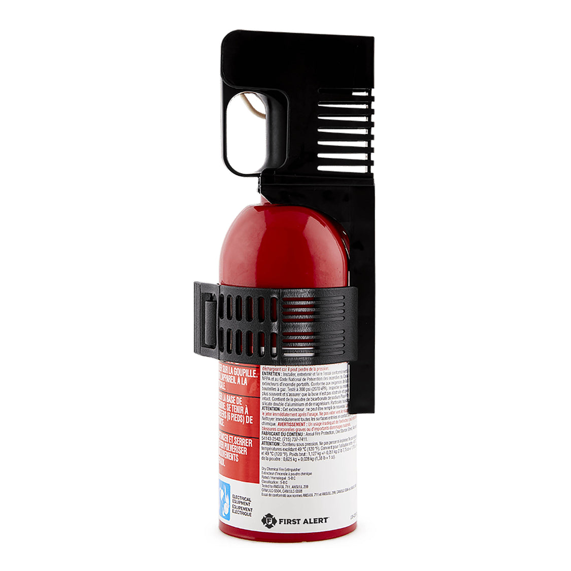 BRK Electronics Fire Extinguisher, UL Rated 5-B:C, 1.4 lb Bottle, Steel - AUTO5