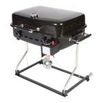 Faulkner Barbeque Grill, 12000 BTU, 21.8 in Height x 23.6 in Width x 17.1 in Depth On Ground, Black - 51322