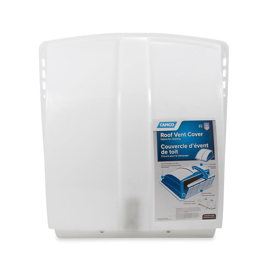 Camco Roof Vent Cover, For 14 in x 14 in Vents, White, Also Use New Number 40431 - 40433