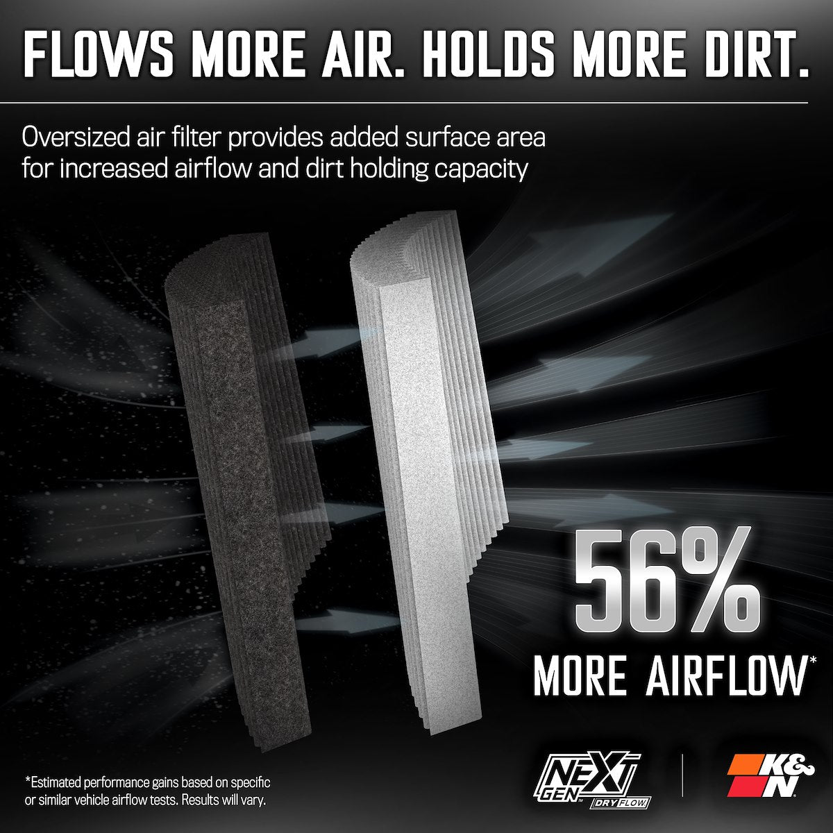 K&N Air Cleaner Assemblies and Air Intake Kits 50-1564D product image 11