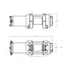 Superwinch Winch, LT Series, 12 V Electric, 4000 lb Line Pull Capacity - 1140220