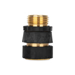 Camco Fresh Water Hose Connector, Brass, With 2 Extra Male Connectors, Complies With CA and VT Regulations For Brass Content - 20136
