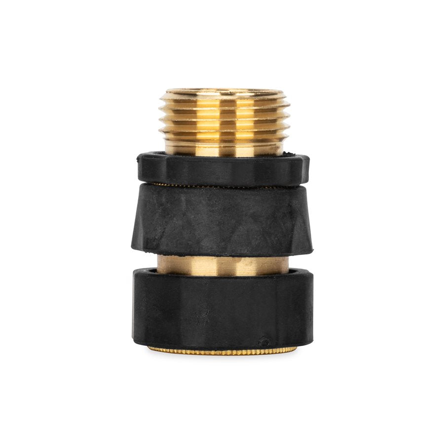 Camco Fresh Water Hose Connector, Brass, With 2 Extra Male Connectors, Complies With CA and VT Regulations For Brass Content - 20136