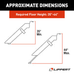 Lippert Entry Step, SolidStep  3.0, 4 Manual Fold-Up Steps, With 8 in Rise - 791574