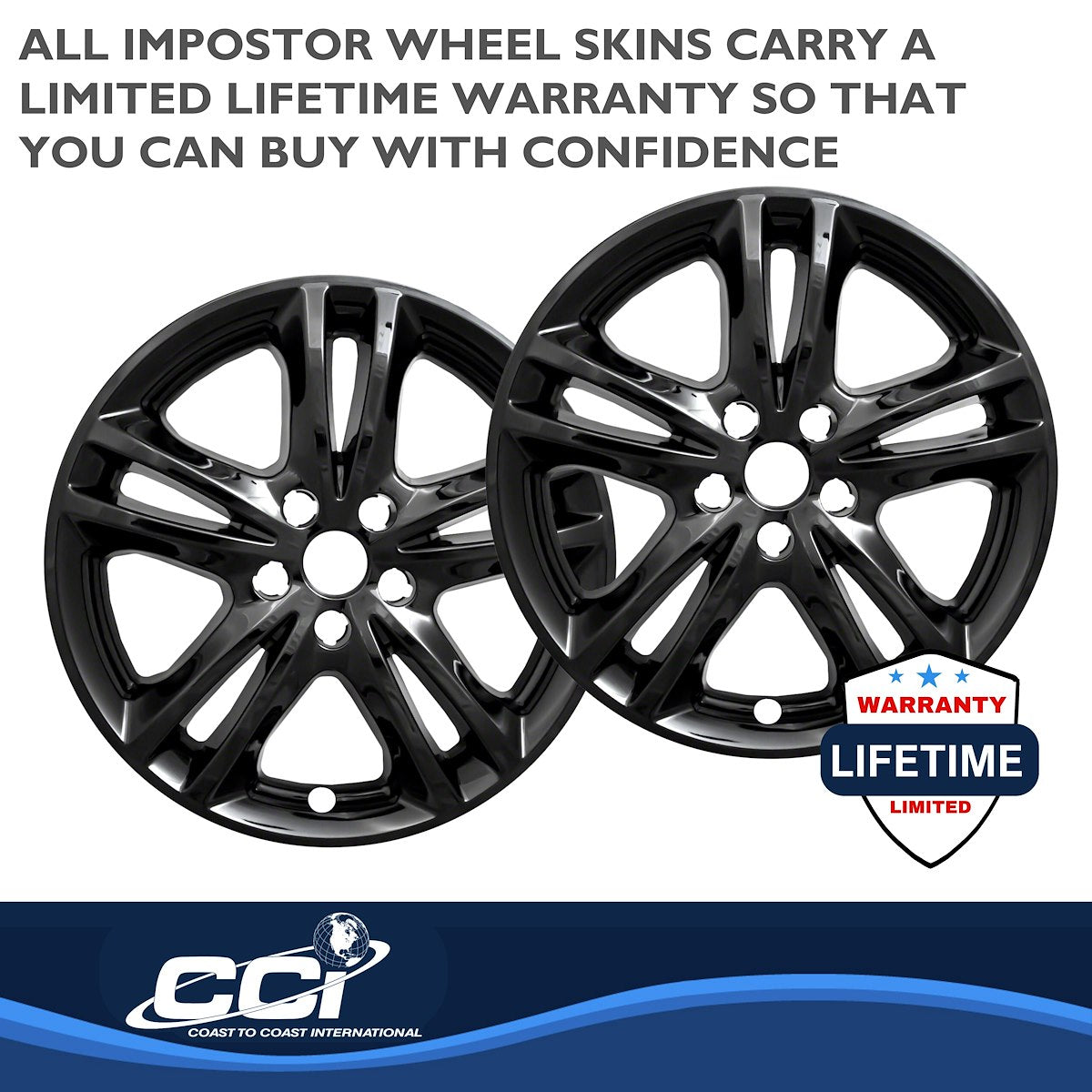 Coast2Coast Wheel Skins & Styled Wheel Covers IWCIMP447BLK product image 4