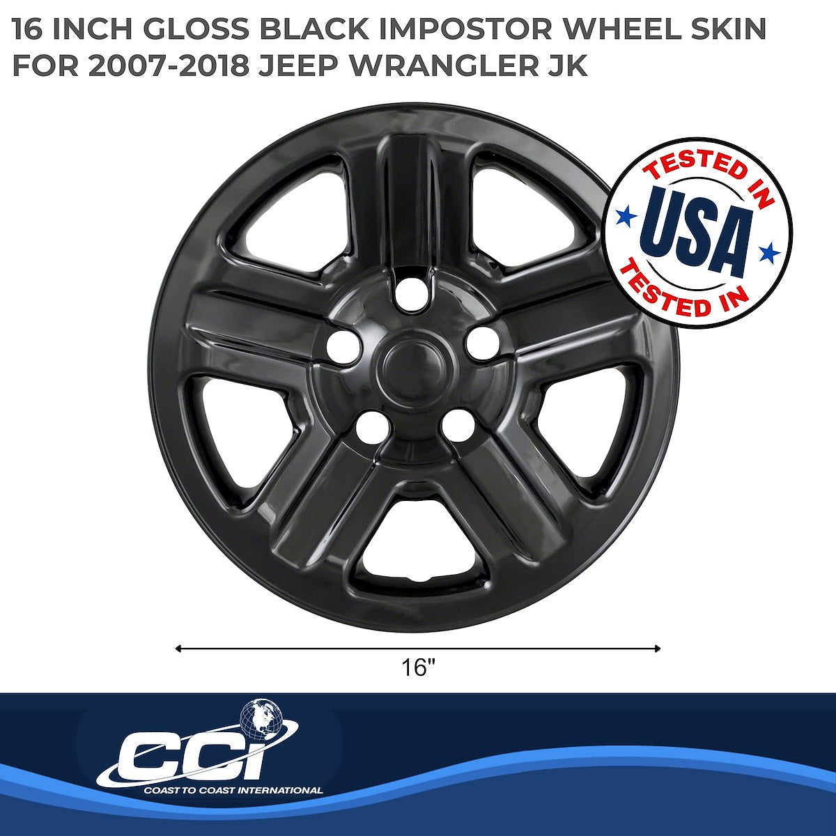 Coast2Coast Wheel Skins & Styled Wheel Covers IWCIMP76GBLK product image 2