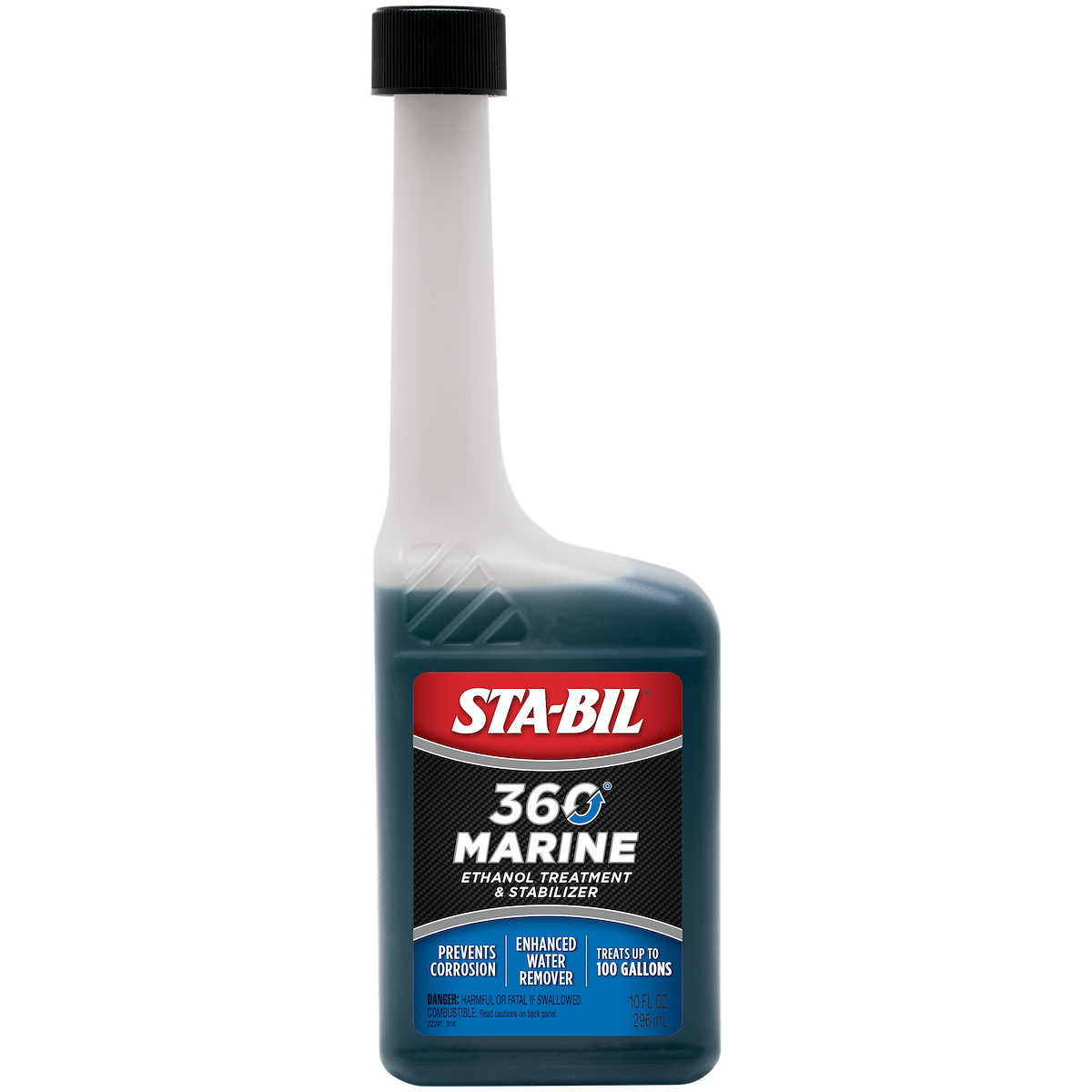 Sta-Bil Fuel Additive, 360° Marine, Treats Up To 100 gal, 10 oz Bottle - 22241