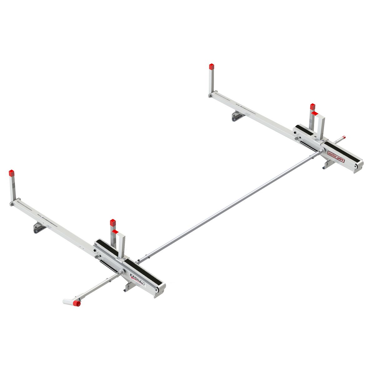 Weather Guard Ladder Rack, EZ Glide 2, 100 lb Capacity, White - 2271-3-01