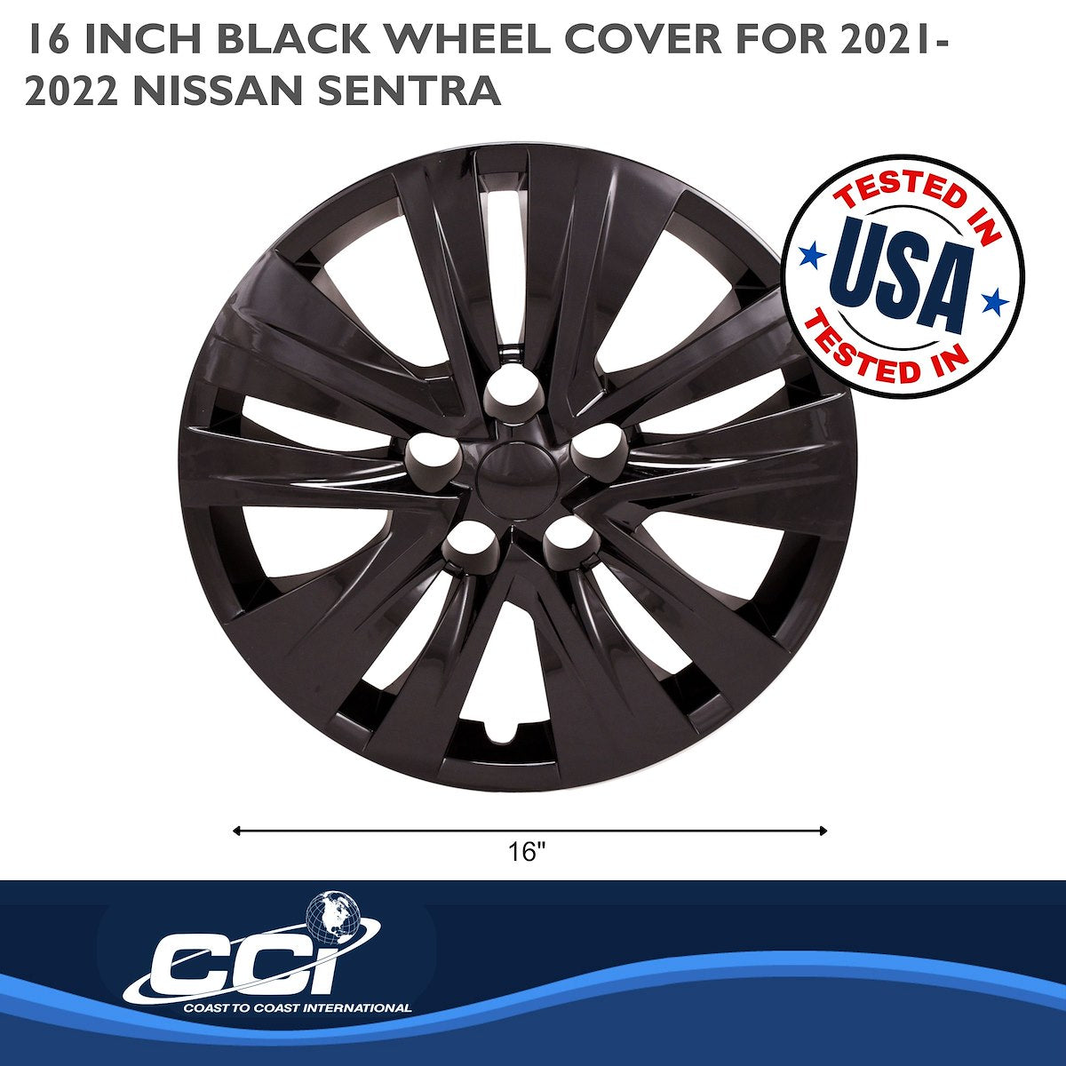 Coast2Coast Universal Wheel Covers 54616BLK product image 2