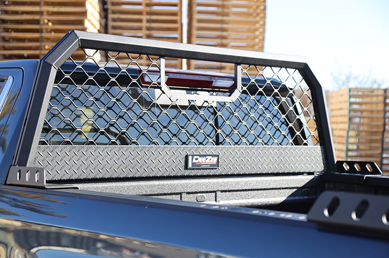 Dee Zee Headache Rack, Textured, Black, Aluminum - DZ95090TB