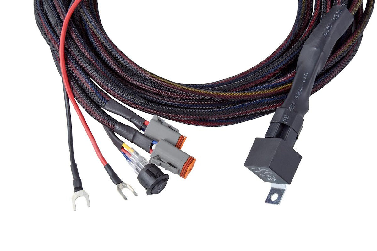 Diode Dynamics Light Bar Wiring Harness, For Diode Dynamics Stage Series Light Bars And LED Pods, Heavy Duty Dual Output 4 Pin Harness - DD4093