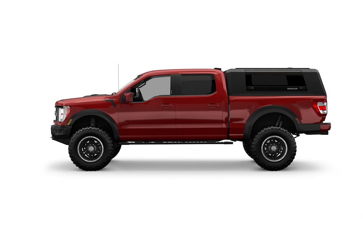 SmartCap Truck Cap, Holds Up To 330 lb When Moving And 770 lb When Parked, Matte Black, Stainless Steel - EV0319-MB