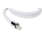 Camco Shower Head Hose, 60 in Length, Fits Standard 1/2 in Shower Arm, White - 43717