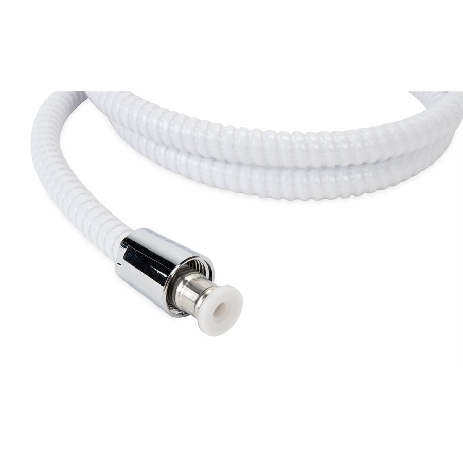 Camco Shower Head Hose, 60 in Length, Fits Standard 1/2 in Shower Arm, White - 43717