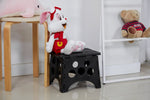 Space Made Step Stool, 12-1/2 in Length x 10-1/4 in Width x 9 in Height, 385 lb Weight Capacity, Black - SS-9